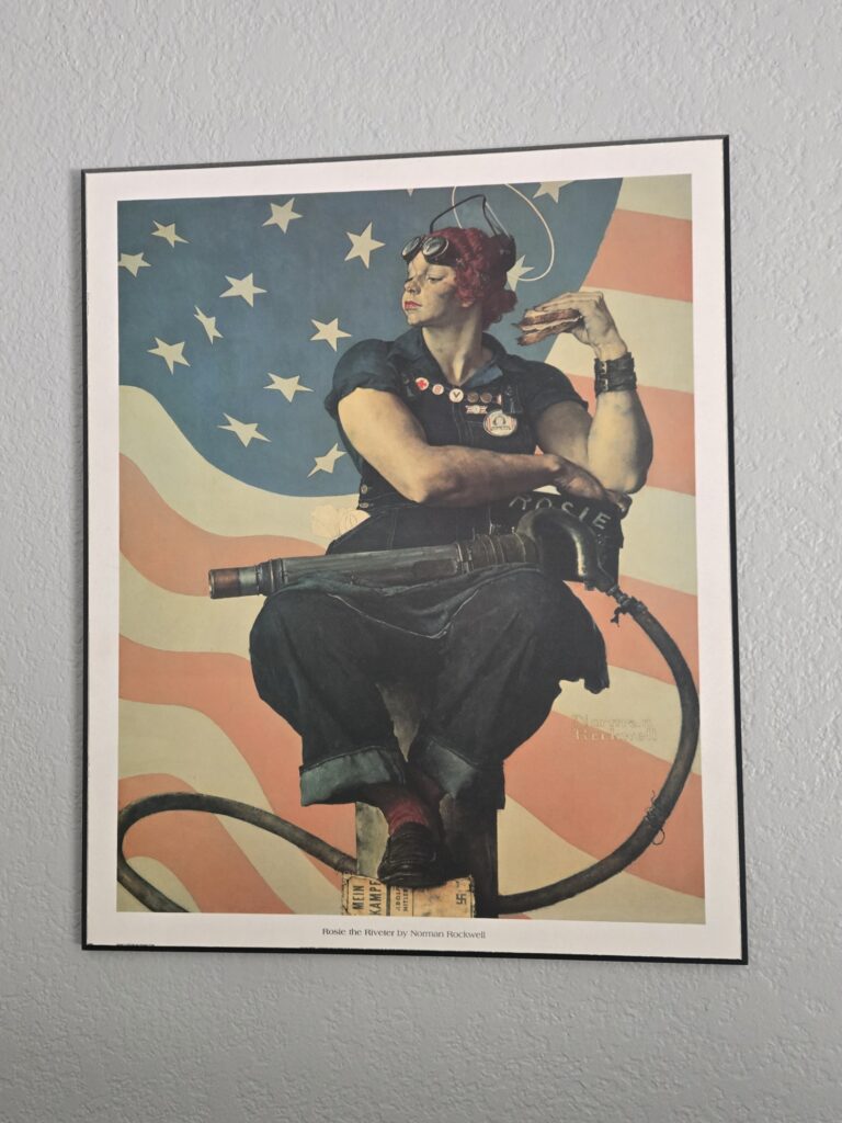Rosie the Riveter print by Norman Rockwell